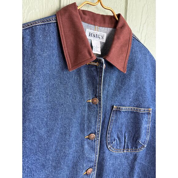 Vintage Haik’s Denim Chore Jacket Small 90s - Picture 2 of 6